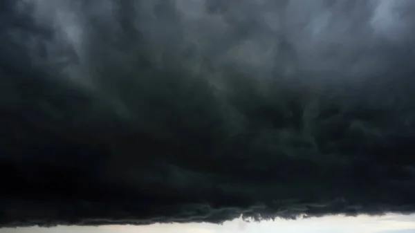 Forman Nubes Lluvia Negra Una Tormenta Está Punto Ocurrir — Foto de Stock