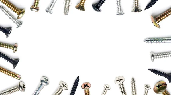 Śruby Dociskowe Stali Śruby Metalowe Śruby Żelazne Śruby Chromowane — Zdjęcie stockowe