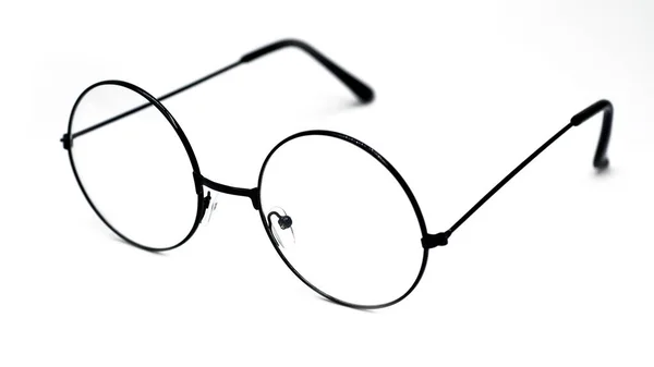 Siyah Gözlükler Beyaz Arka Planda Izole Edilmiş Beyaz Arka Planda — Stok fotoğraf