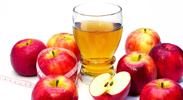 apple cider vinegar, apple juice  on  background, healthy food, drink for weight control in summer. Health care ideas for weight loss.