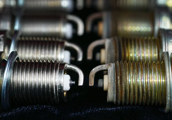 Tuercas Metal Tornillos Conjunto Cables Eléctricos Nuevos —  Fotos de Stock