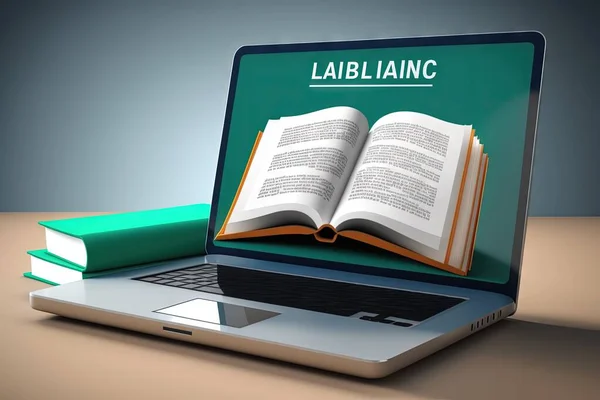 3d illustration of laptop and tablet computer with text on screen