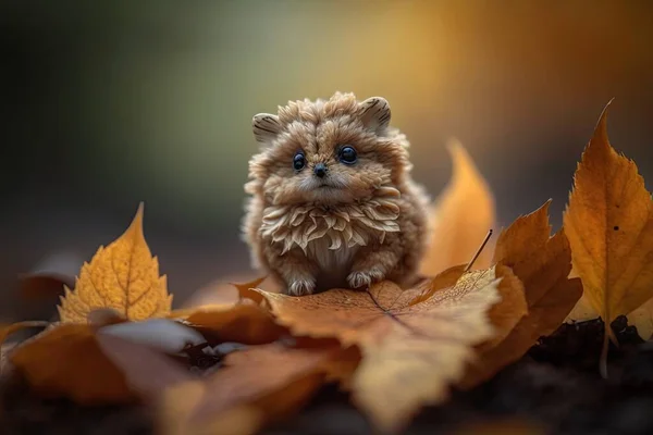dog in autumn forest