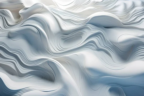 abstract background with liquid waves. 3d illustration, graphic.