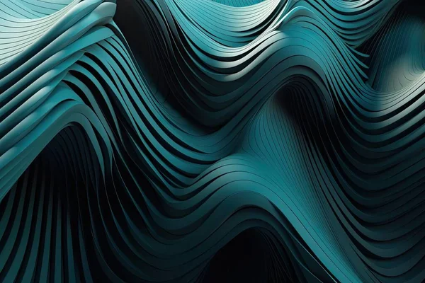 abstract background with curved lines. hi-tech 3d illustration.