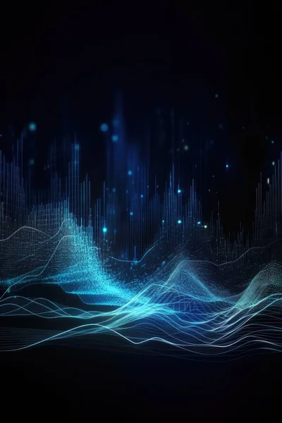 digital wave of abstract technology background