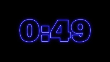 Neon ışıkları zamanlayıcı, 10 dakikalık lazer ışını.