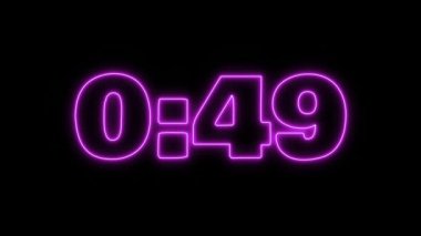 Neon ışıkları zamanlayıcı, 10 dakikalık lazer ışını.