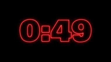 Neon ışıkları zamanlayıcı, 10 dakikalık lazer ışını.