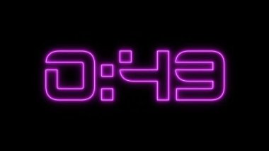 Neon ışıkları zamanlayıcı, 10 dakikalık lazer ışını.