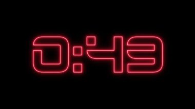 Neon ışıkları zamanlayıcı, 10 dakikalık lazer ışını.