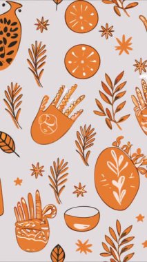 Soyut sonbahar seamless modeli.