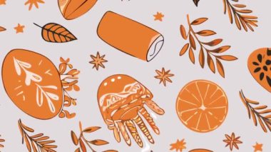 Soyut basit yaprakların kusursuz deseni