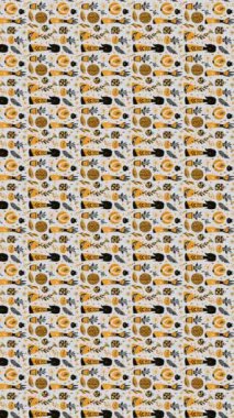 seamless abstract pattern with geometric shapes, vector illustration