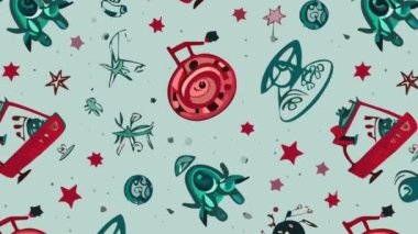 Noel seamless modeli. Vektör arka plan