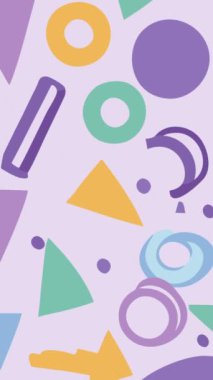 Soyut geometrik şekillere sahip kusursuz arkaplan