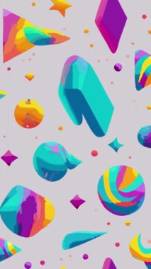 Memphis tarzı zemin ağaç yaprakları