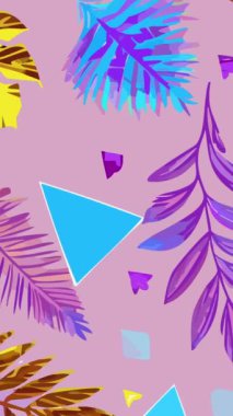 Tropikal yapraklı soyut arkaplan.