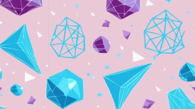 geometrik şekilli soyut desen, vektör illüstrasyonu