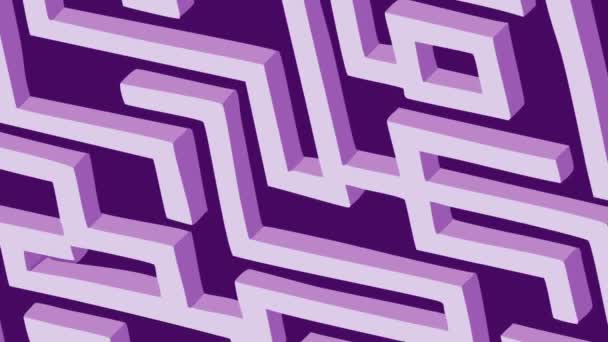 Fondo Abstracto Con Patrón Púrpura Ilustración — Vídeo de stock