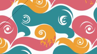 Renkli desenli soyut arkaplan