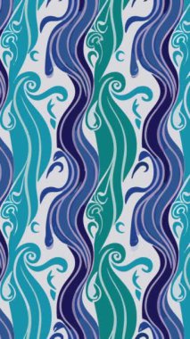 Dalgalı kusursuz desen. vektör arkaplanı El çizimi dokusu.