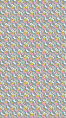 Modern geometrik vektör tasarımı, kusursuz desen çizimi