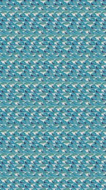 Dalgalı çizgilerin arkaplanının geometrik elemanlarıyla kusursuz soyut desen