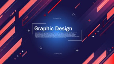 Abstract background featuring diagonal lines, vibrant red and blue accents, and clean typography layout clipart