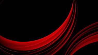 Siyah soyut arkaplan deseninde kırmızı eğimli çizgiler