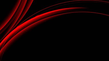 Siyah arkaplanda kırmızı kıvrımlar akıyor