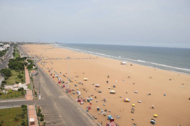 Chennai 'deki Marina Plajı.