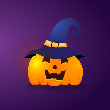 Cadı Şapkası Giyen Şirin Balkabağı Karakteri