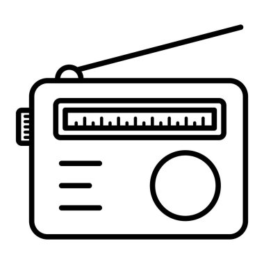 Düzenlenebilir vuruşla radyo simgesi