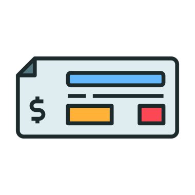 Banka kontrol simgesi. Bankacılık ve finansla ilgili simgeler