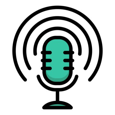 Podcast ikonu. Podcast 'ler hakkında simge