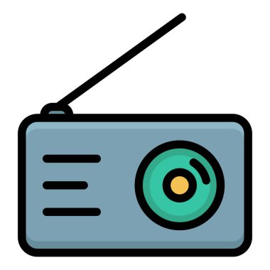 Radyo ikonu. Podcast 'ler hakkında simge