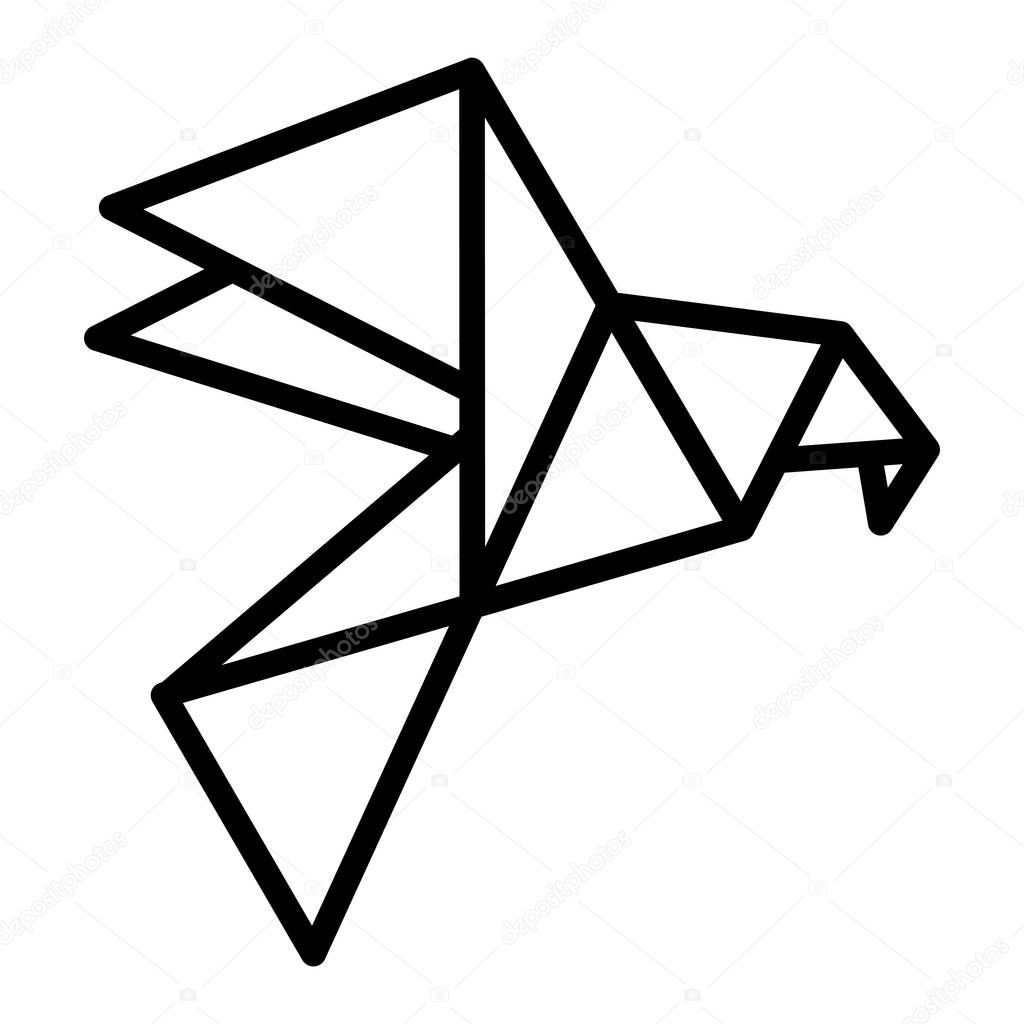 Origami icon. Icon about hobbies
