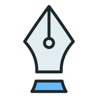 Nib ikonu. Simge yazılıyor. Yazma hakkında simge