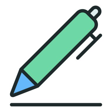 Kalem simgesi. Simge yazılıyor. Yazma hakkında simge