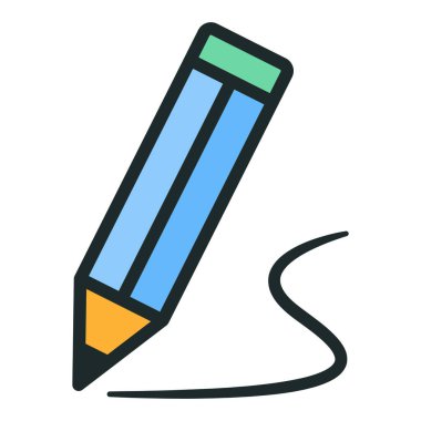 Kalem simgesi. Simge yazılıyor. Yazma hakkında simge