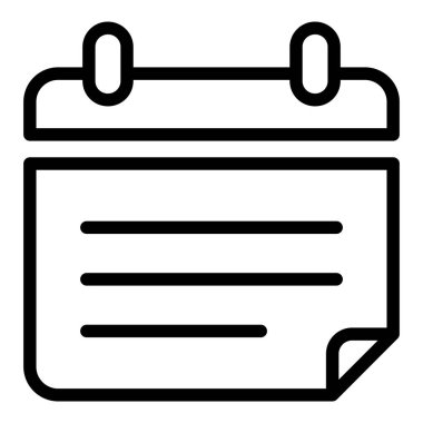 Düzenleyici simgesi satır biçiminde. Satır biçiminde takvim simgesi