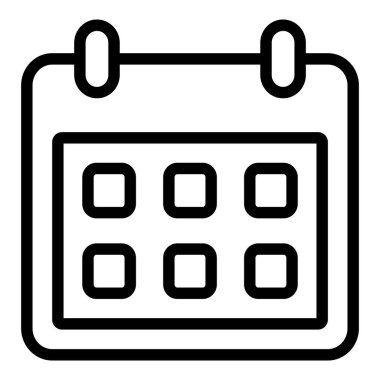 Satır biçiminde takvim simgesi