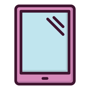 Tablet simgesi. Satır biçiminde elektronik aygıt simgesi