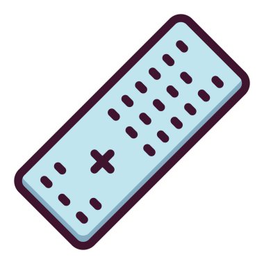 TV uzaktan kumandası. Satır biçiminde elektronik aygıt simgesi