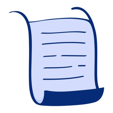 Doğrusal renk biçiminde belge simgesi