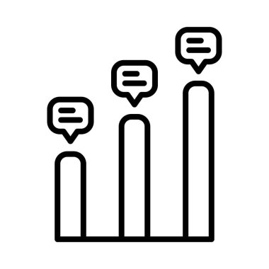 Büyüme simgesi. Başlıklı Çubuk Çizelgesi Simgesi