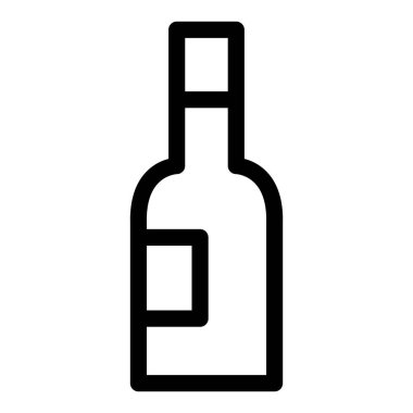Kurgulanabilir vuruşları olan şarap şişesi ikonu. Düzenlenebilir darbeleri olan şişe simgesi. Düzenlenebilir vuruşları olan içecek simgesi