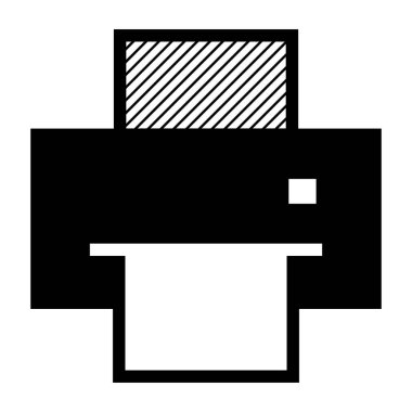 Yazıcı simgesi. Yazdırma simgesi. Lazer yazıcı simgesi