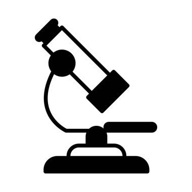 Mikroskop ikonu. Elektronik mikroskop simgesi